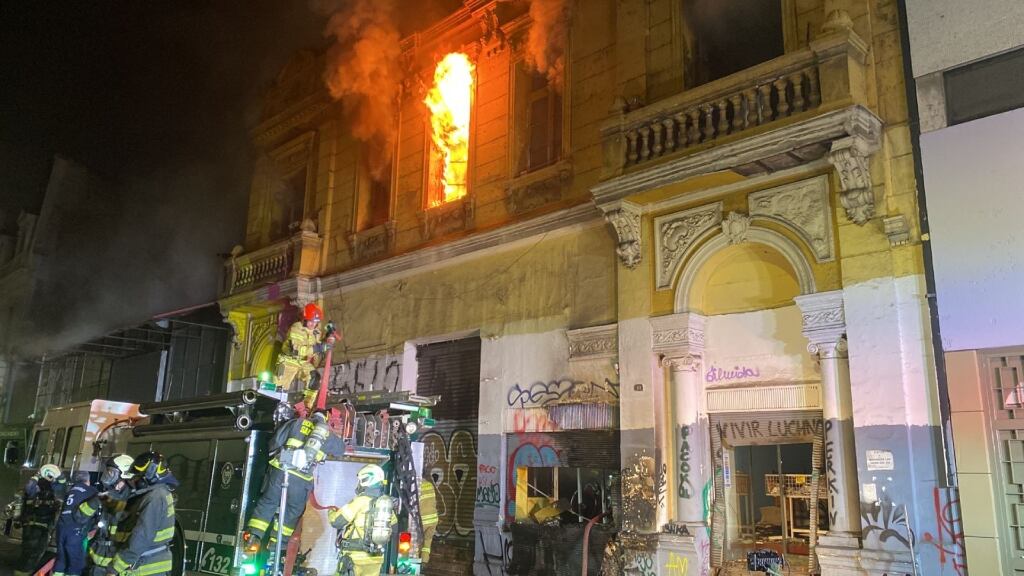Incendio en Santiago
