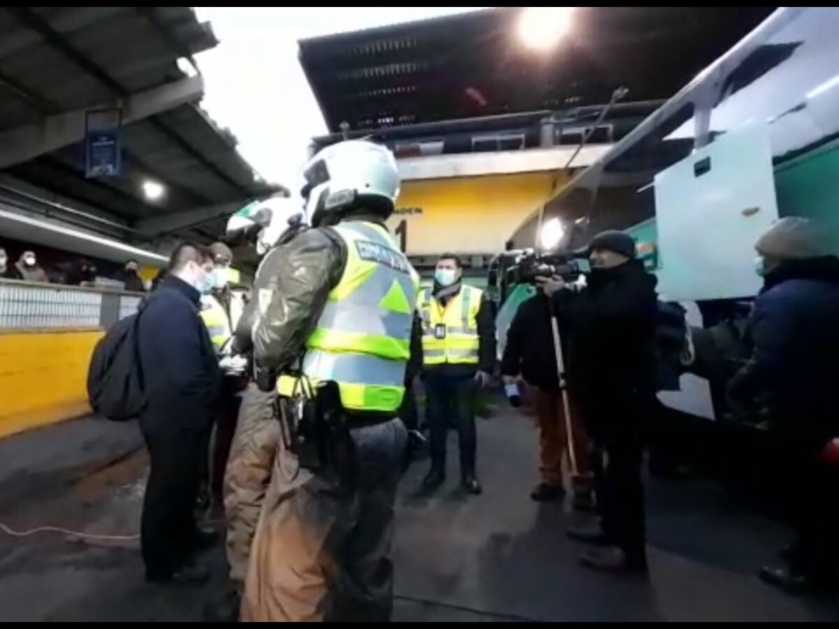 Conductor de bus fue detenido tras arrojar positivo en test de droga
