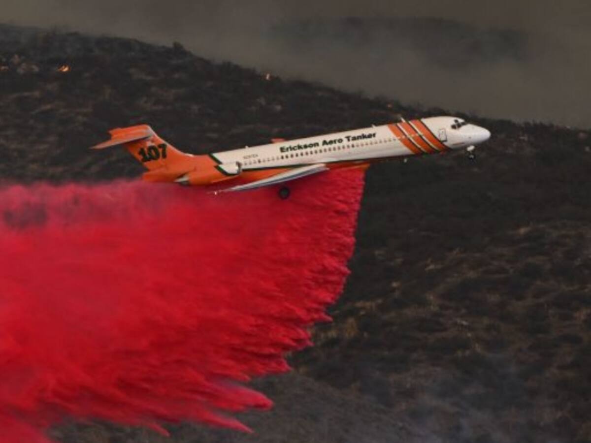 Familia Luksic trae por un mes Aero Tanker para combatir incendios forestales