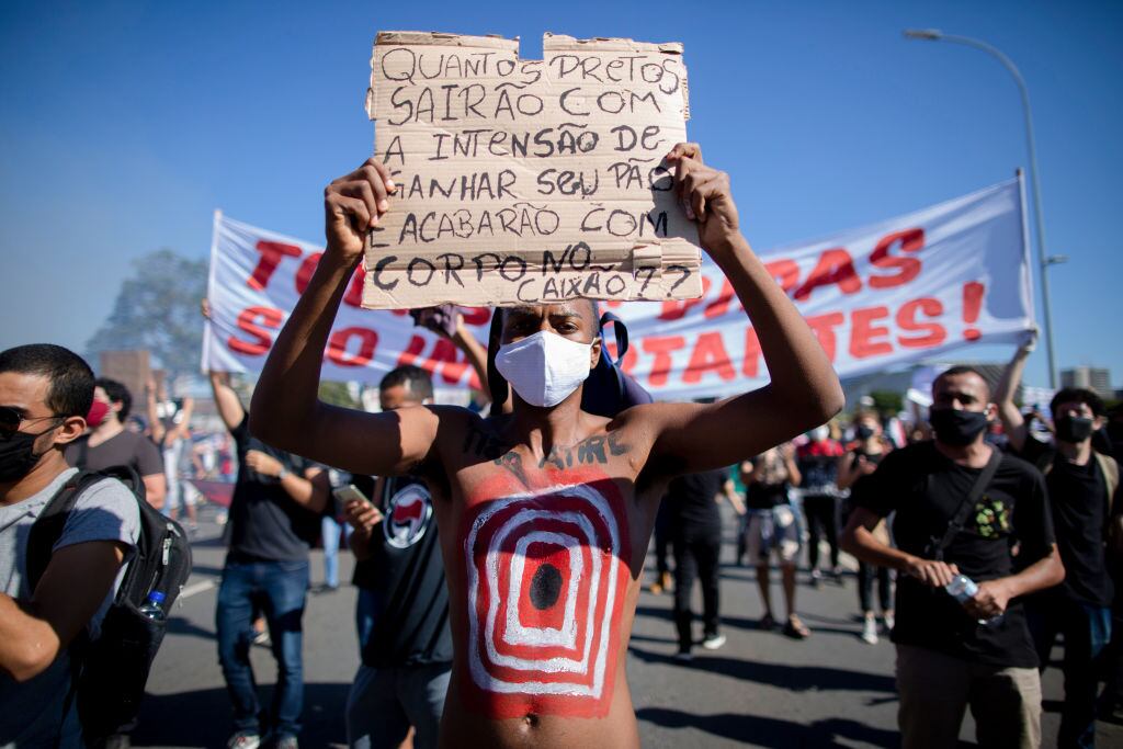 Manifestantes marcharon en Brasilia
