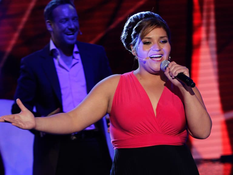 10 de OCTUBRE 2013/SANTIAGO Katherine Orellana ,durante el Onceavo capitulo del programa Vertigo, que se realiza en los estudios de Canal 13
FOTO:FRANCISCO LONGA/AGENCIAUNO