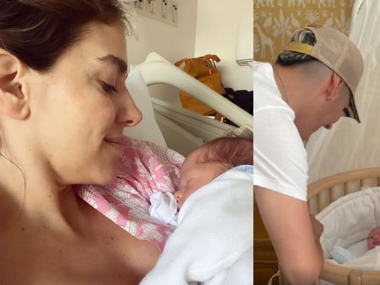 Pailita y Polimá WestCoast visitan a María Luisa Godoy para conocer a su hijo