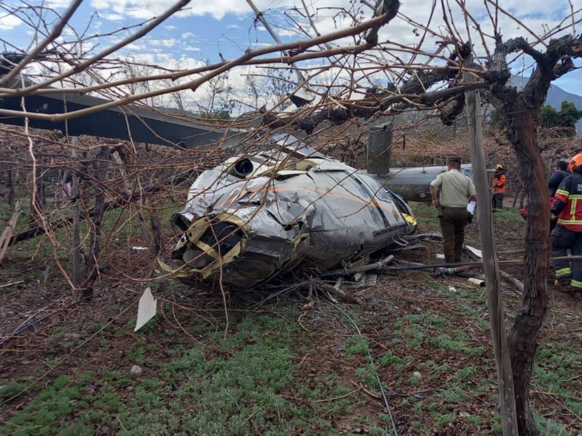 Muere piloto de helicóptero que capotó en la comuna de San Esteban