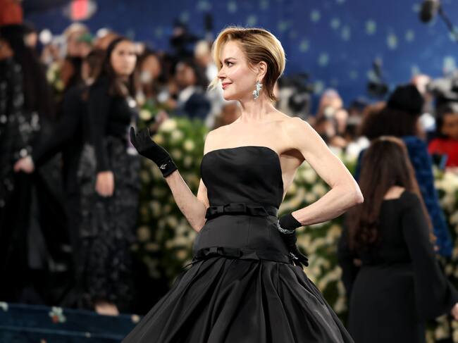 NEW YORK, NEW YORK - MAY 05: Nicole Kidman attends the 2025 Met Gala Celebrating "Superfine: Tailoring Black Style" at Metropolitan Museum of Art on May 05, 2025 in New York City. (Photo by John Shearer/WireImage)