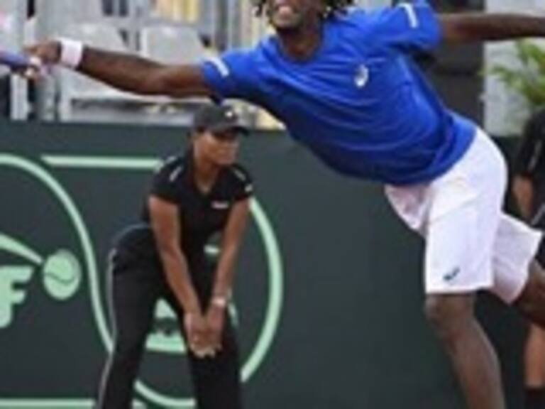 El gran punto y celebración de Gael Monfils por Copa Davis