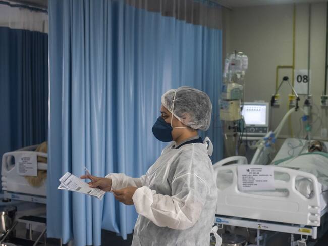 Pacientes Covid-19 en UCI de un hospital de Río de Janeiro