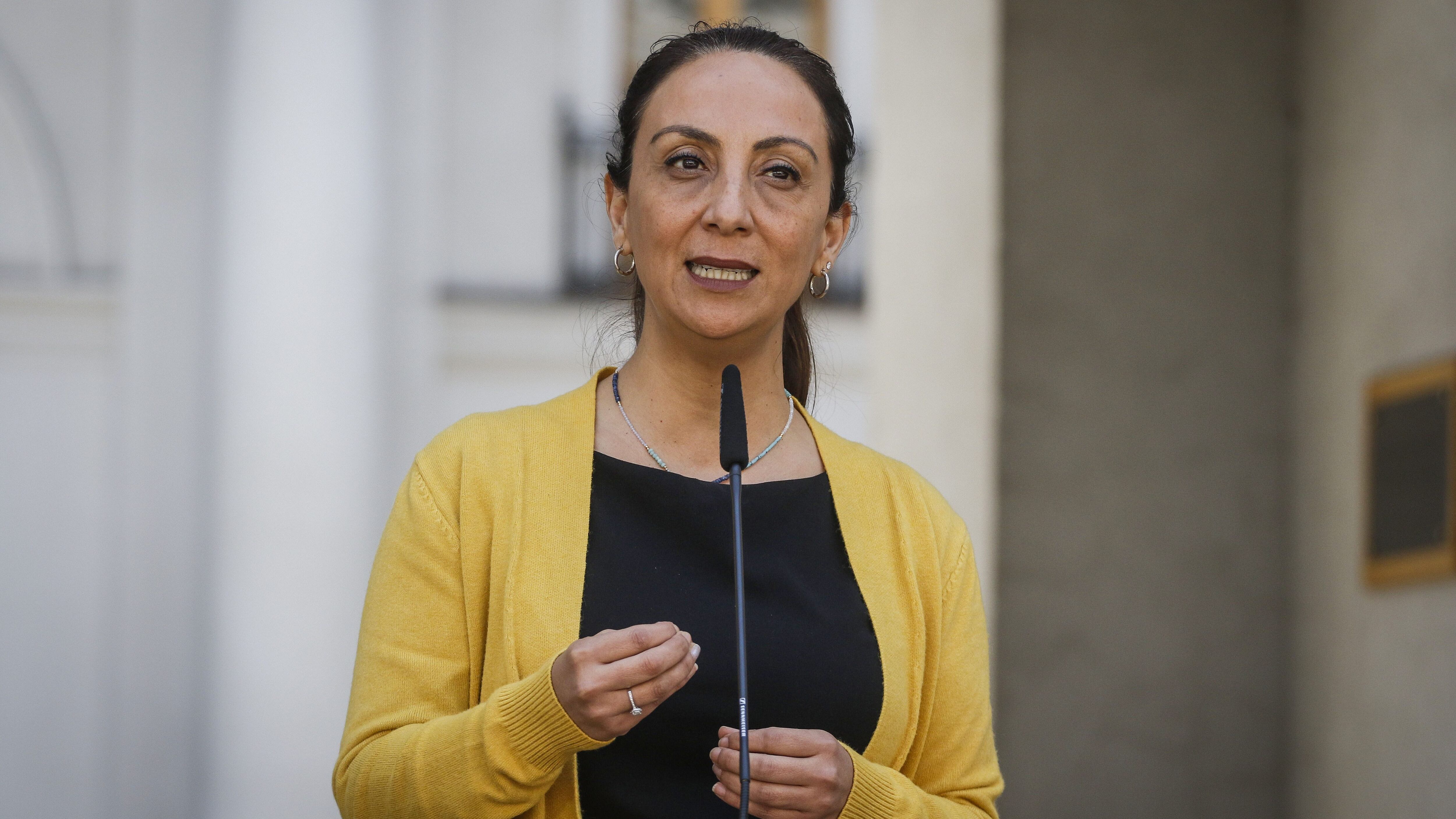 21 de octubre del 2019/SANTIAGOMinistra Cecilia Pérez, habla tras el comité político.
FOTO: SEBASTIAN BELTRAN GAETE/AGENCIAUNO