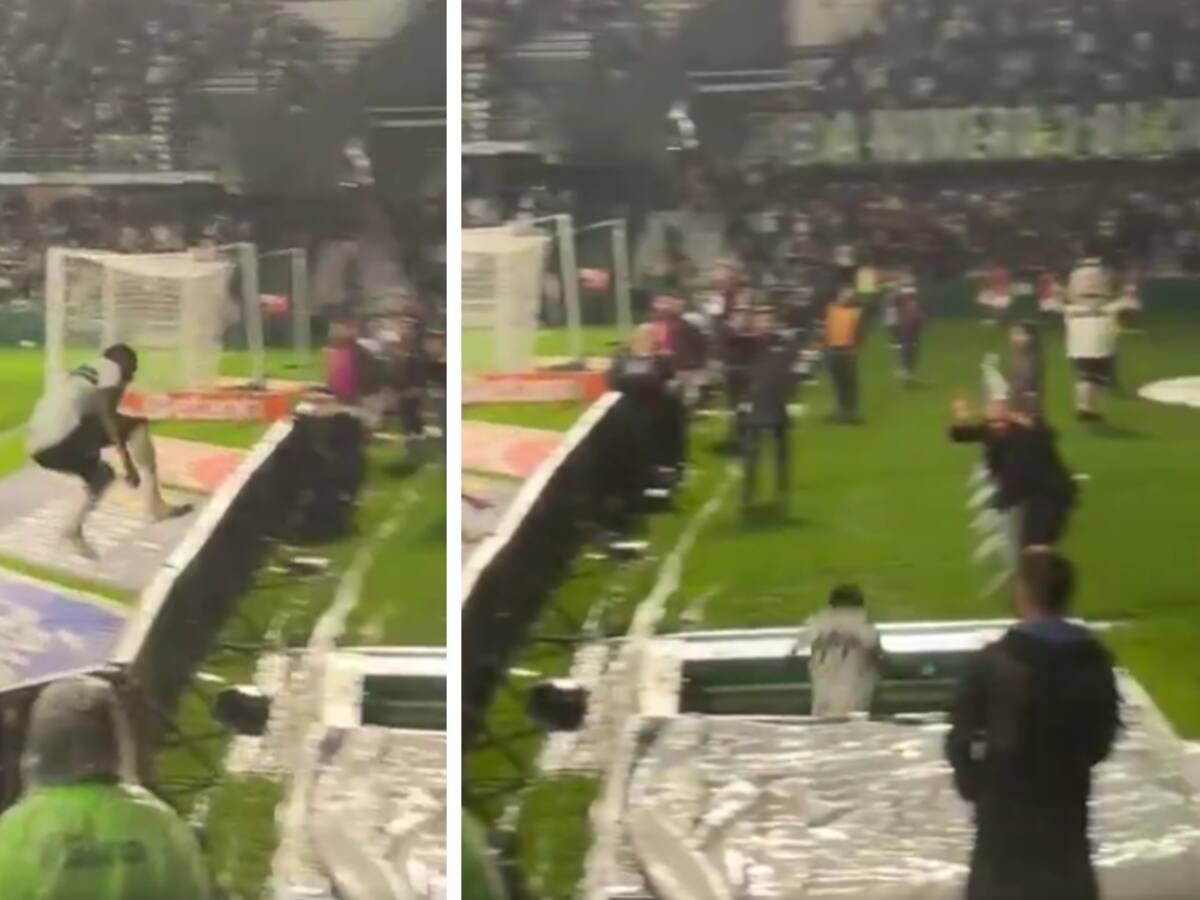 Saltó una valla, cayó al túnel y le anularon el gol: la insólita celebración que da la vuelta al mundo