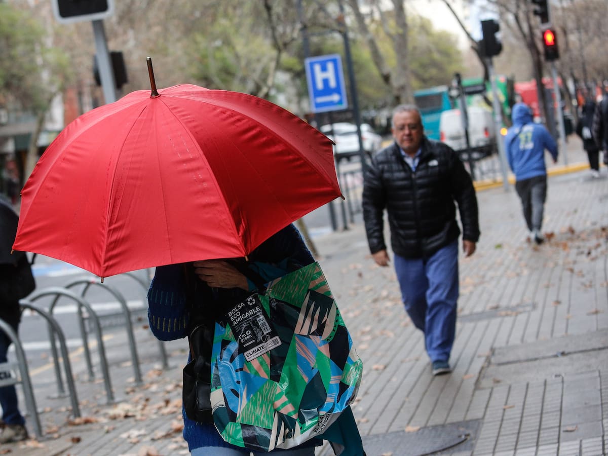 Lluvia en la región Metropolitana: a esta hora comenzarán las precipitaciones hoy viernes