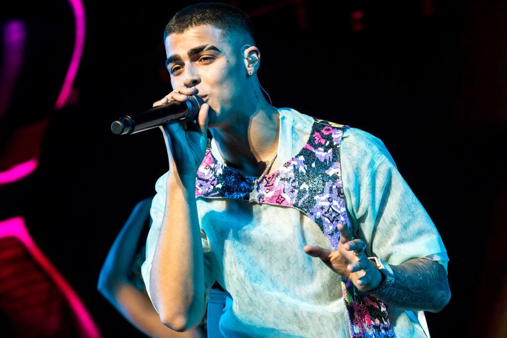 LAS VEGAS, NEVADA - JANUARY 25: Reggaeton and latin trap singer Jefnier Osorio Moreno known as Lunay performs at Calibash Las Vegas 2020 at the T-Mobile Arena on January 25, 2020 in Las Vegas, Nevada. (Photo by Greg Doherty/Getty Images)