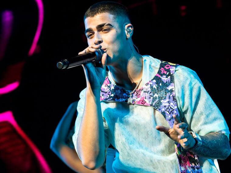 LAS VEGAS, NEVADA - JANUARY 25: Reggaeton and latin trap singer Jefnier Osorio Moreno known as Lunay performs at Calibash Las Vegas 2020 at the T-Mobile Arena on January 25, 2020 in Las Vegas, Nevada. (Photo by Greg Doherty/Getty Images)