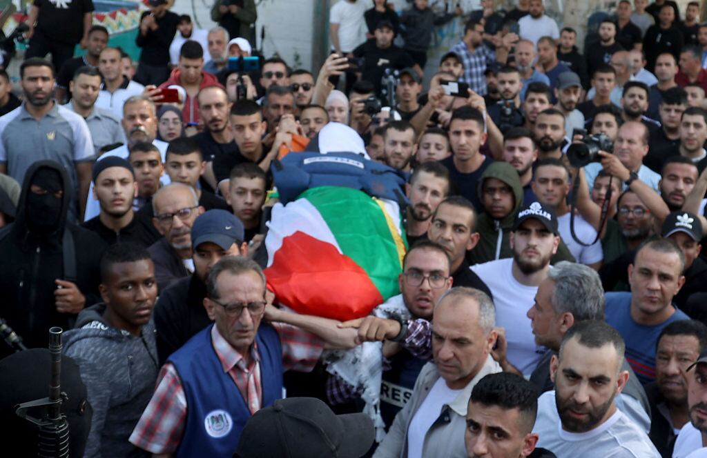 El cuerpo de Shireen Abu Aqleh se llevado desde Yenín a Jerusalén