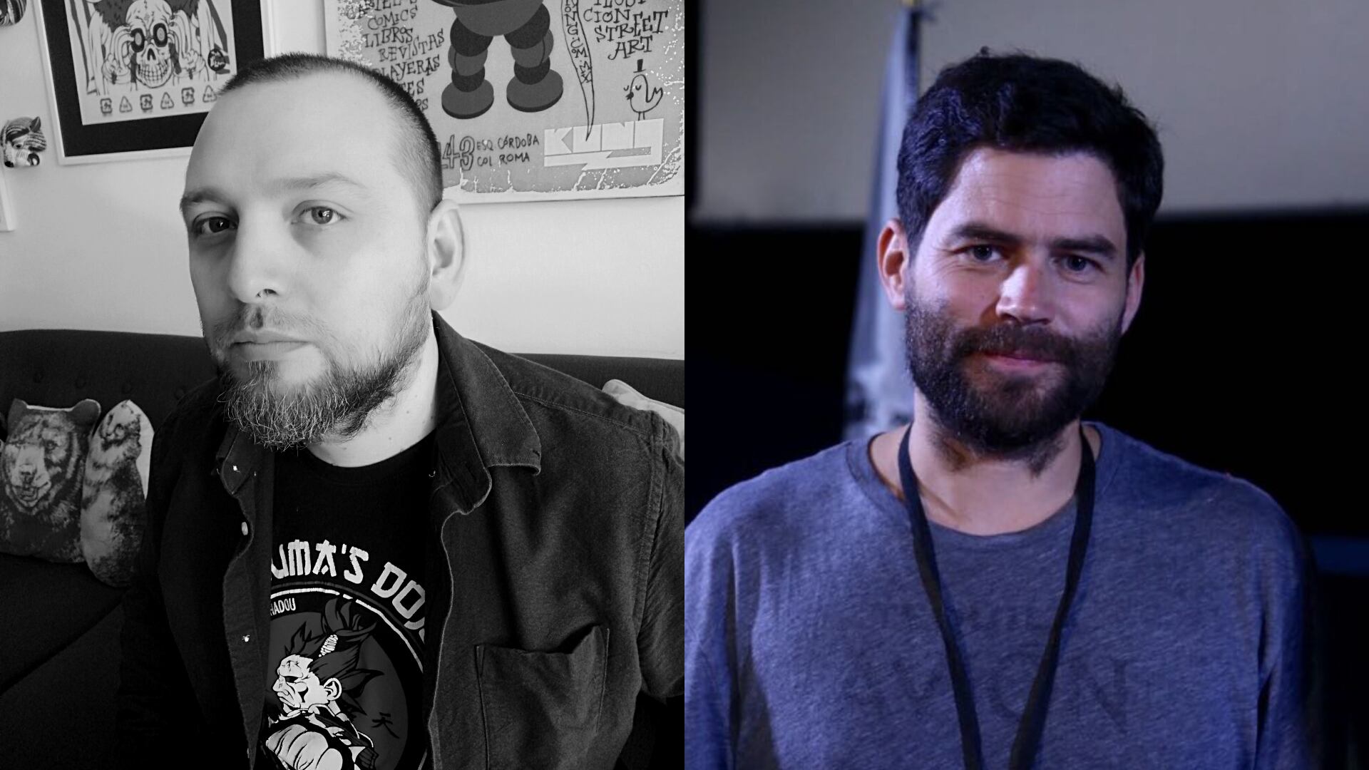 El director Germán Acuña y el productor ejecutivo Pato Escala.