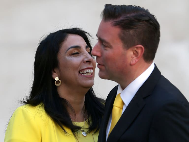 Karla Rubilar y Christian Pino