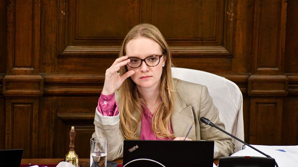 La presidenta del Consejo, Beatriz Hevia. / Agencia Uno.