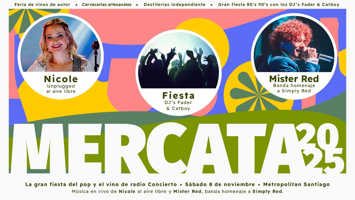 MERCATA Edición Primavera 2025 llega con shows en vivo, feria con expositores y una gran fiesta 80’s y 90’s