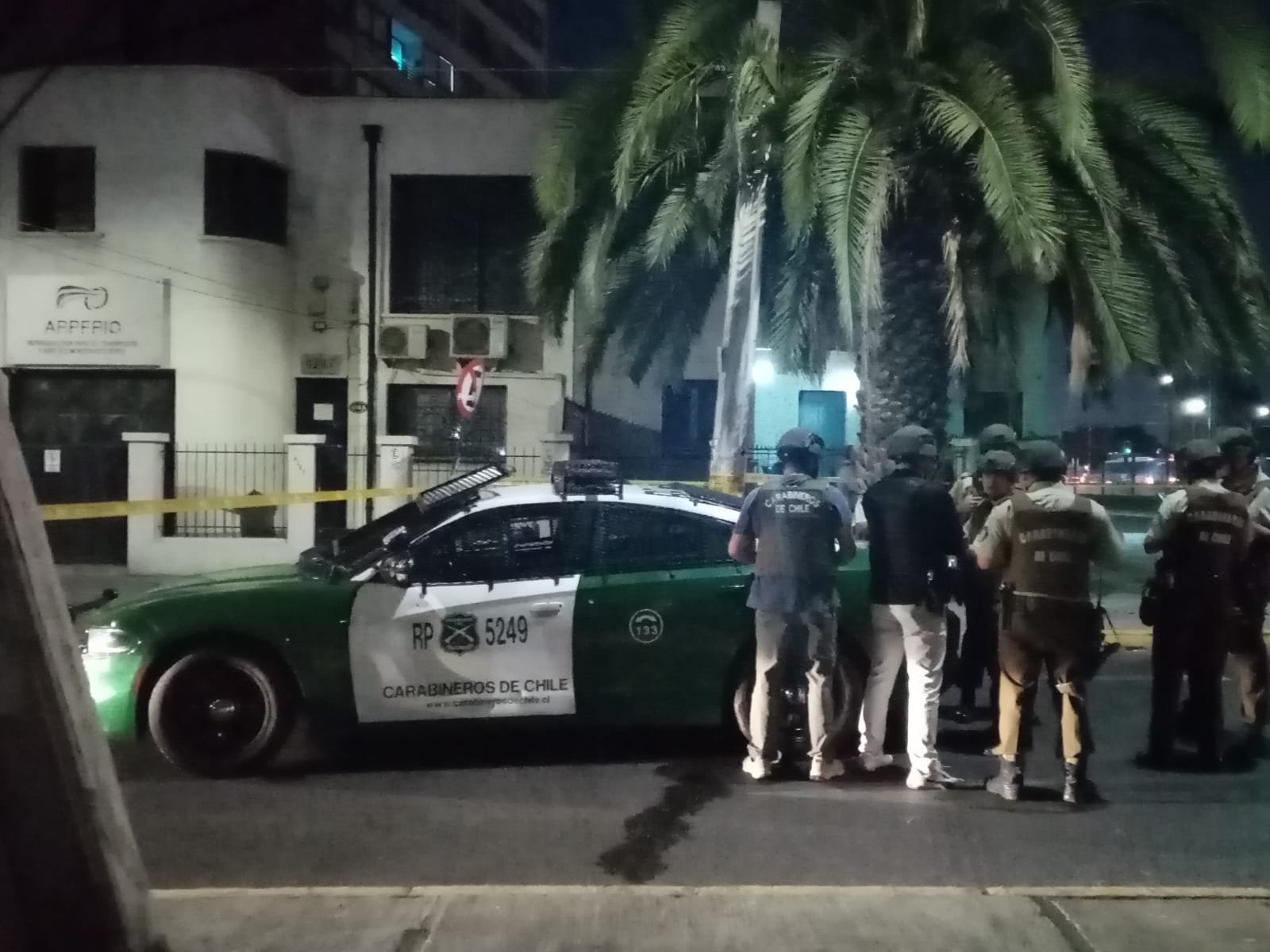 Carabineros concluía el procedimiento durante la mañana de este lunes. / ADN.cl