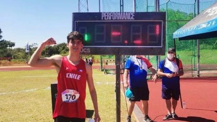 Pablo Frutos obtuvo medalla de oro en el Sudamericano Sub 18 de Atletismo