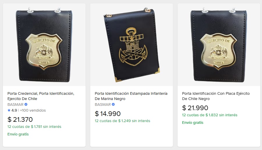 Credencial Ejército a la venta en Mercado Libre