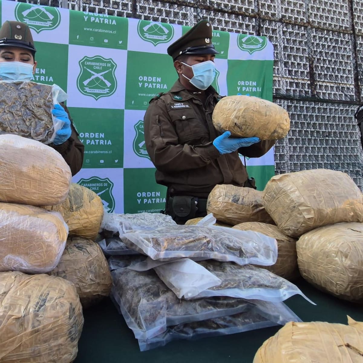 Carabineros encuentra más de 380 kilos de marihuana abandonada en el desierto en Calama