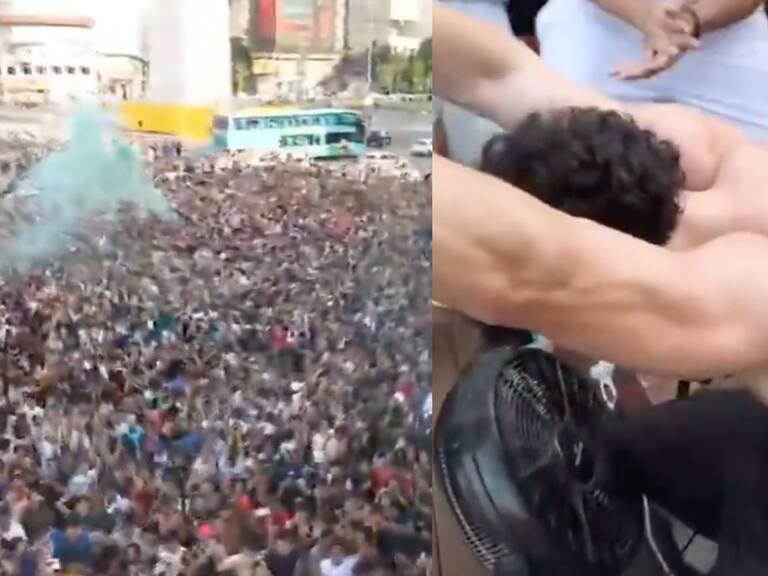 Influencer cumplió reto de dominadas ante una extensa convocatoria en Buenos Aires