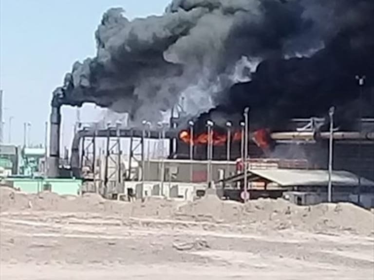 Incendio afectó a planta de minera Spence en región de Antofagasta