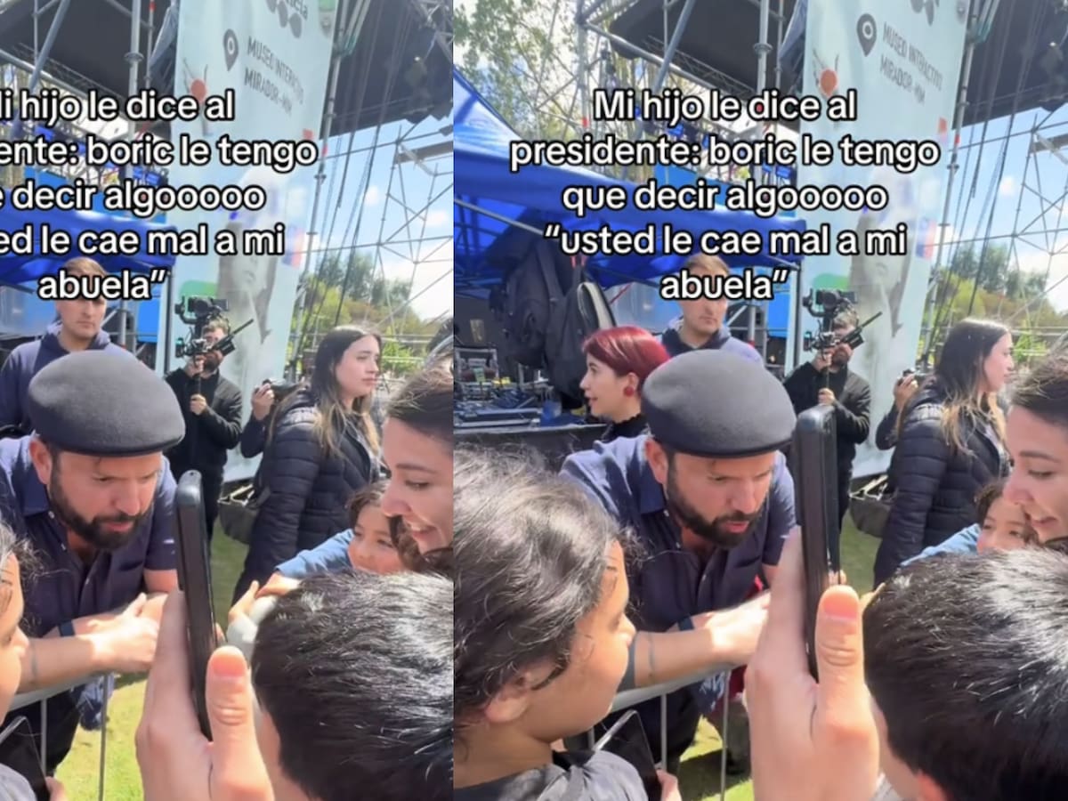 “Usted le cae mal”: niño se vuelve viral tras acusar a su abuela con el Presidente Boric