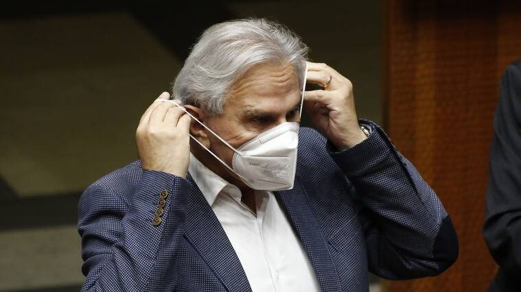 03 DE AGOSTO DE 2022/VALPARAISOEl senador Iván Moreira, durante la Sesión de Sala del Senado.
FOTO: LEONARDO RUBILAR CHANDIA/AGENCIAUNO