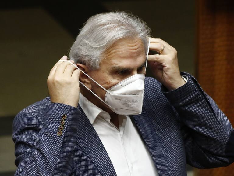 03 DE AGOSTO DE 2022/VALPARAISOEl senador Iván Moreira, durante la Sesión de Sala del Senado.
FOTO: LEONARDO RUBILAR CHANDIA/AGENCIAUNO