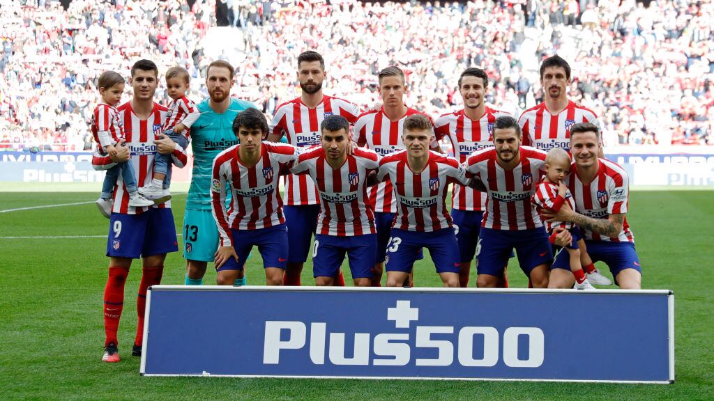 Club Atlético de Madrid en un partido en el Estadio Wanda Metropolitano