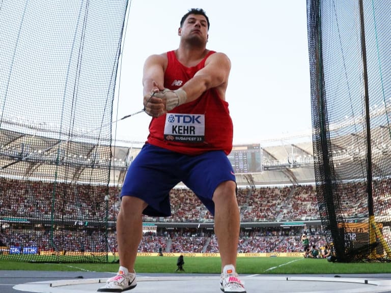Gabriel Kehr finaliza entre los 10 mejores en el lanzamiento del martillo del Mundial de Atletismo