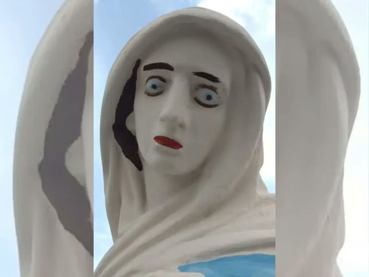 El “Ecce homo” brasileño: fallida restauración de estatuas religiosas se vuelve atracción turística