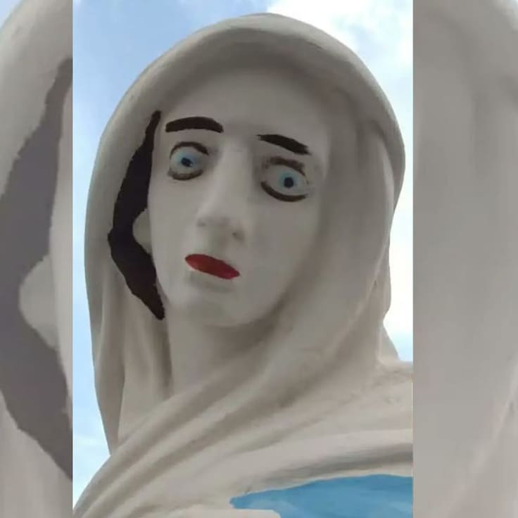 El “Ecce homo” brasileño: fallida restauración de estatuas religiosas se vuelve atracción turística