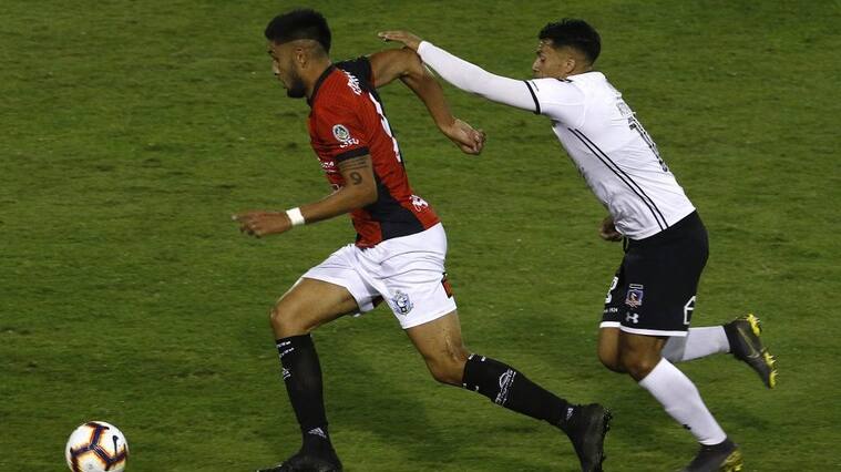 26 de Abril de 2019/SANTIAGOTobas Figueroa y Ivn Morales durante el partido por la dcima fecha del Campeonato AFP Plan Vital 2019 entre Colo Colo vs Deportes Antofagasta jugado en el Estadio Monumental
FOTO:MARIO DAVILA/AGENCIAUNO