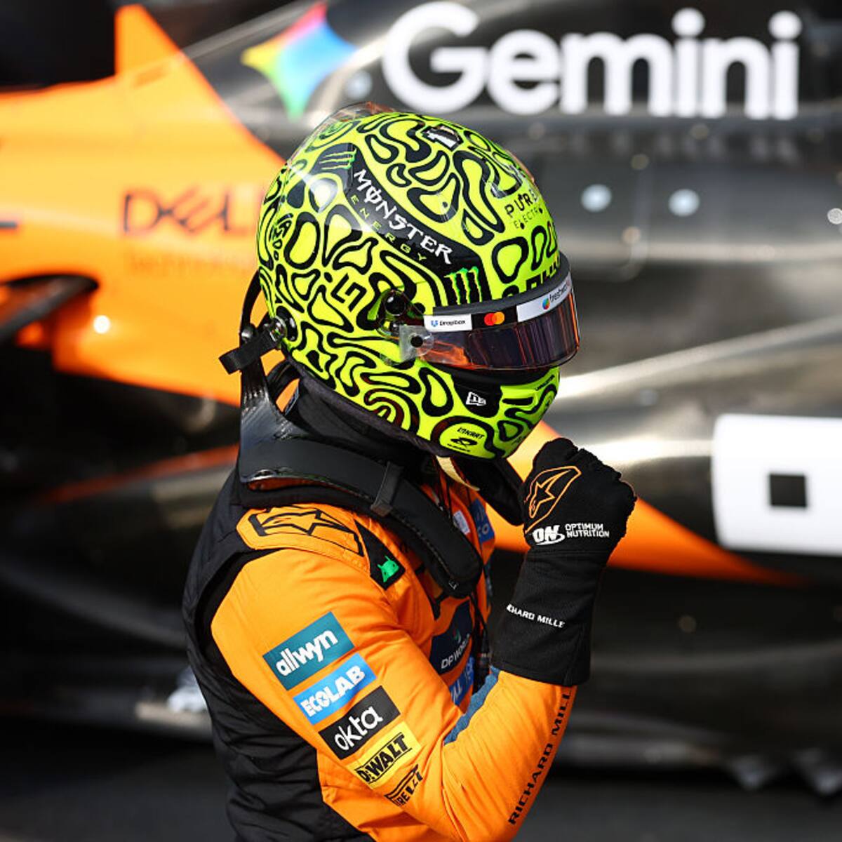 Deslizándose en la lluvia: Lando Norris no afloja su gran momento y se quedó con la pole del Gran Premio de Las Vegas de F1