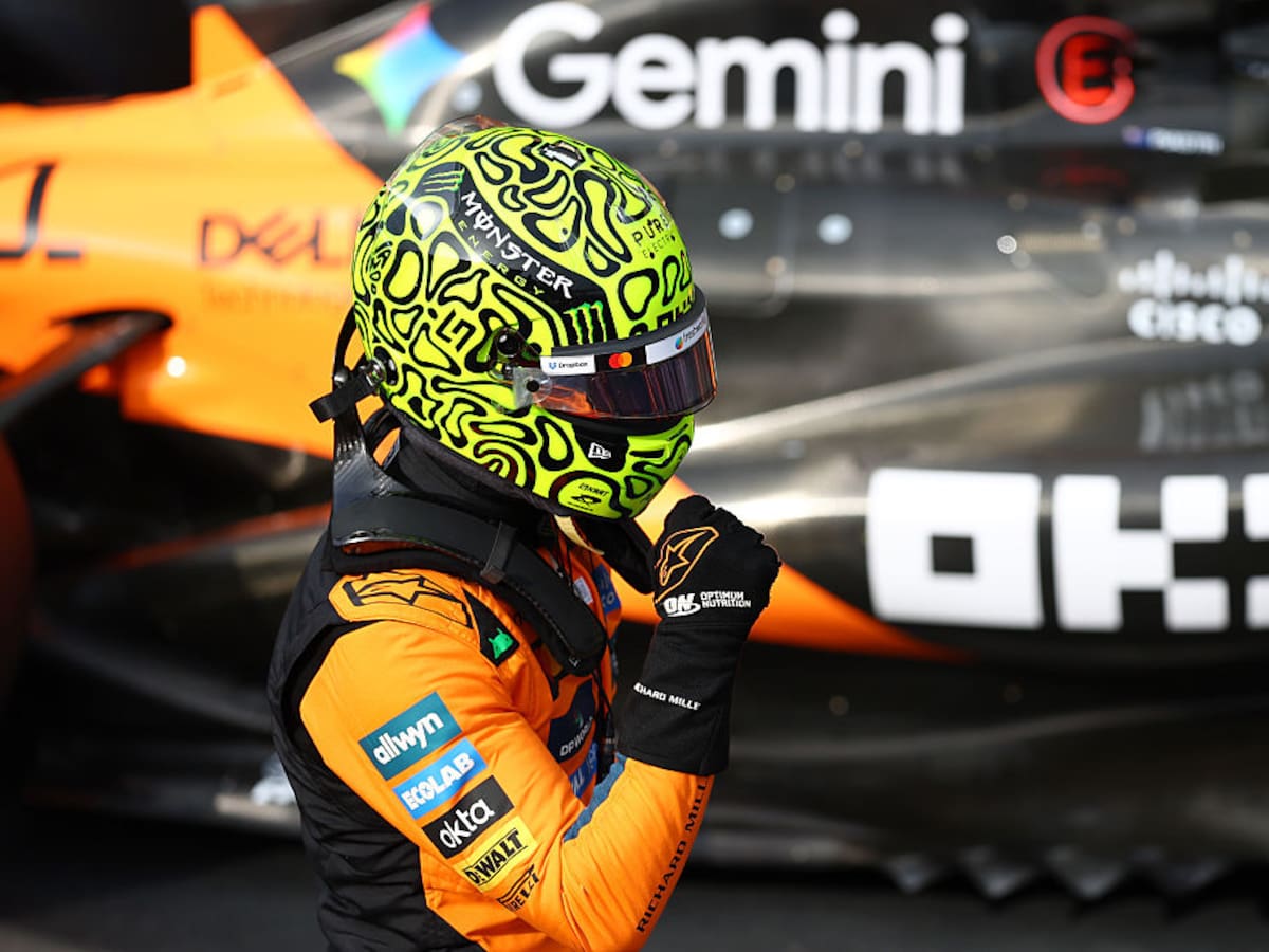 Deslizándose en la lluvia: Lando Norris no afloja su gran momento y se quedó con la pole del Gran Premio de Las Vegas de F1
