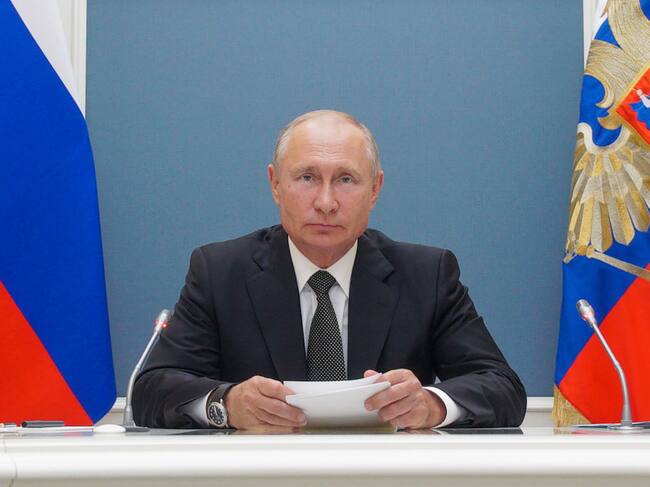 Vladimir Putin habla desde el Kremlin