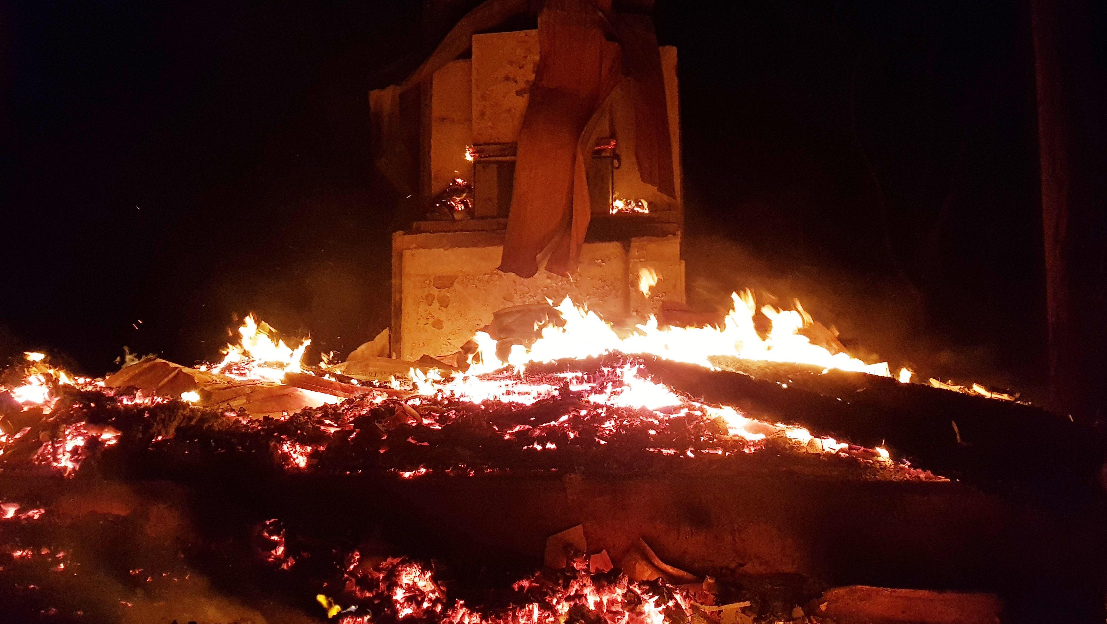 Ataque incendiario Cañete