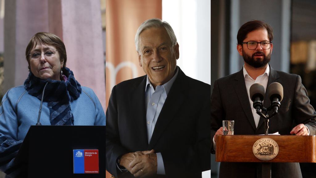 bachellet, boric, piñera - encuesta cadem