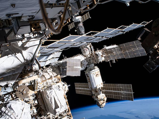 Imagen de una sección de la Estación Espacial Internacional