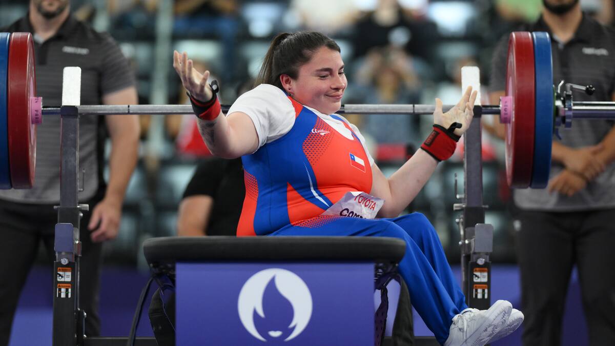 Luchó por el bronce: Camila Campos se quedó con el cuarto lugar en el para powerlifting de París 2024