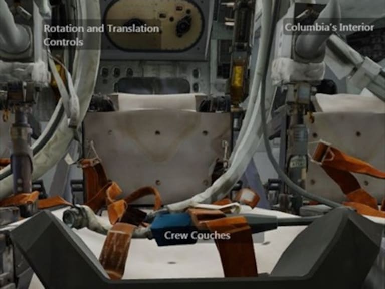 Recorre el Apollo 11 por dentro, el primer módulo lunar