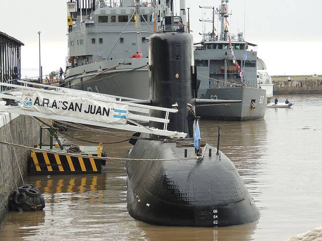 Imagen del submarino ARA San Juan