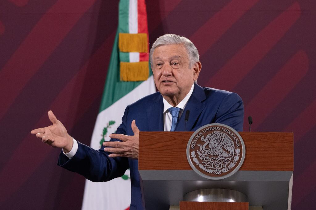 El presidente de México, Andrés Manuel López Obrador, ante los medios