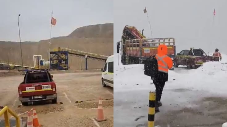 Sistema frontal golpea el norte de Chile: intensas lluvias y nevadas sorprenden en Calama