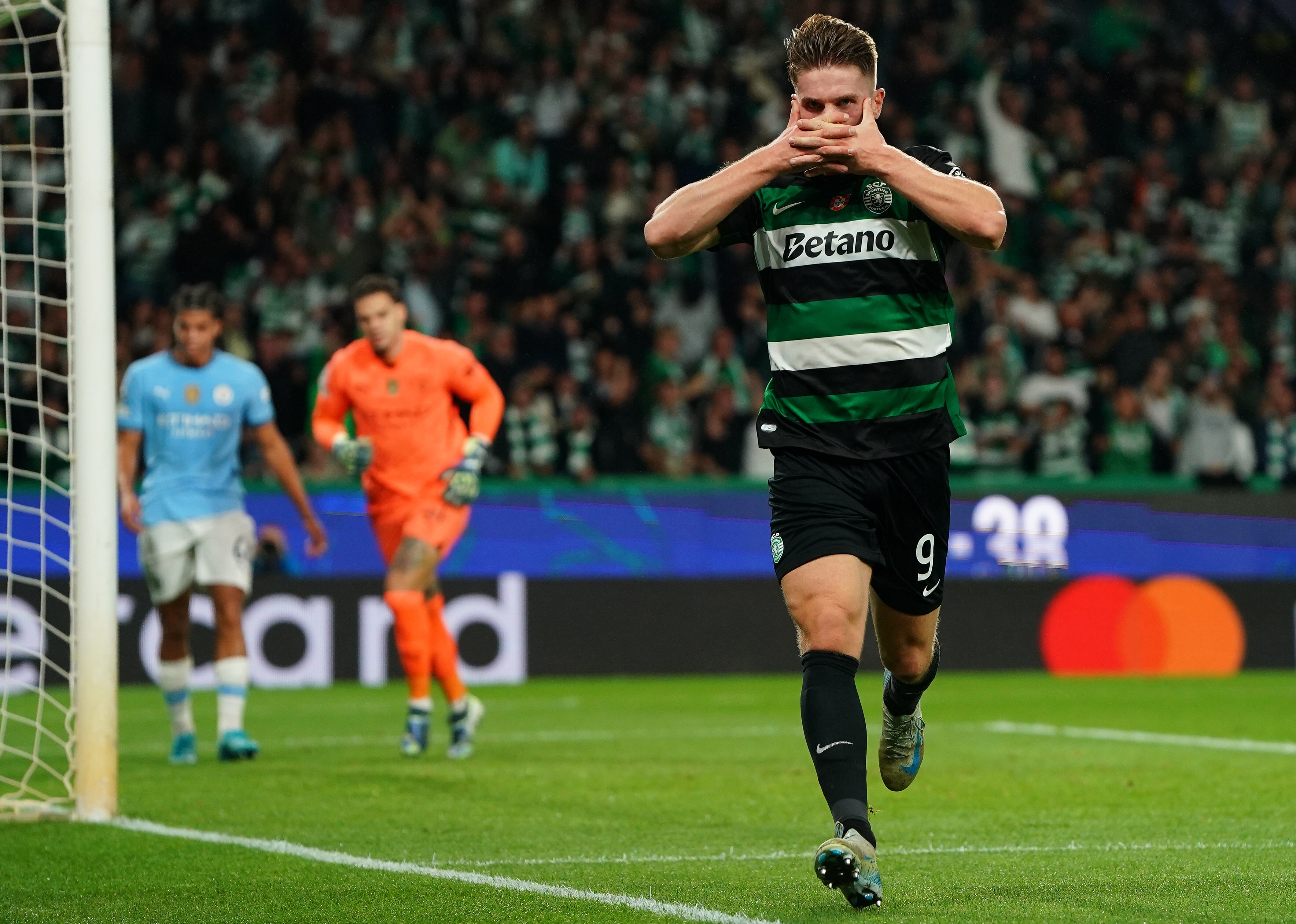 Sporting Lisboa derrotó al Manchester City por una nueva jornada de la Champions League | Getty Images