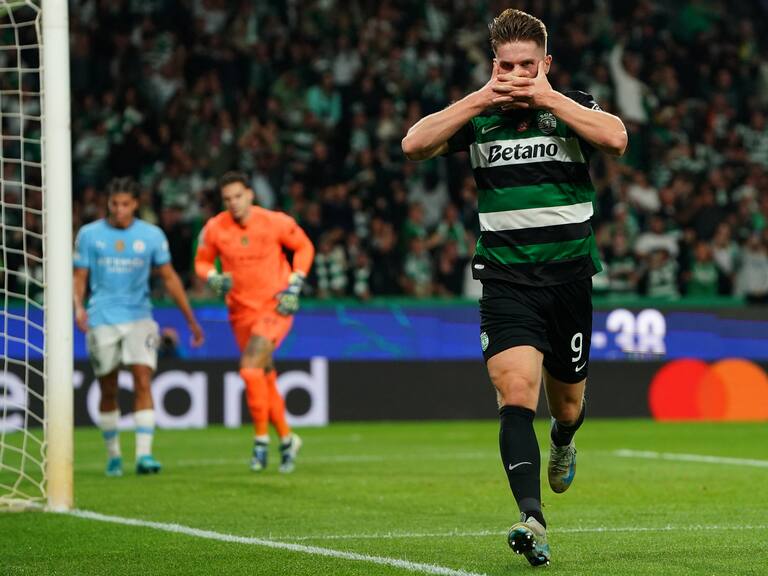 Sporting Lisboa derrotó al Manchester City por una nueva jornada de la Champions League | Getty Images