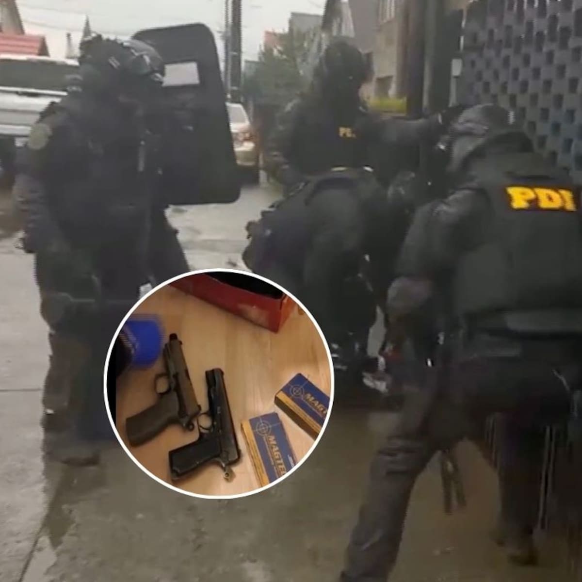 Operativo de la PDI en Puente Alto deja 21 detenidos y más de $43 millones en drogas incautadas tras allanar 14 casas