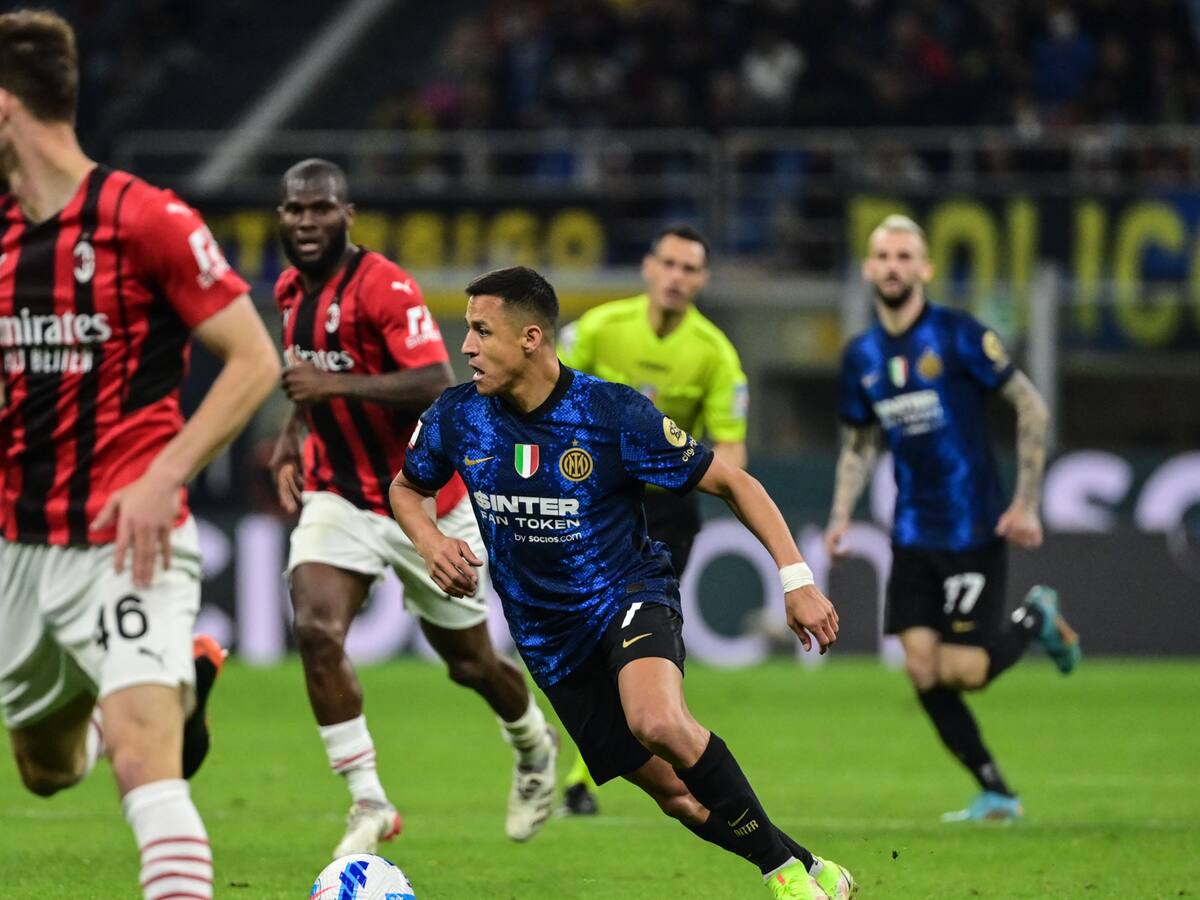 Alexis Sánchez y Arturo Vidal sumaron minutos: Inter golea al Milan y se inscribe en la final de la Copa Italia