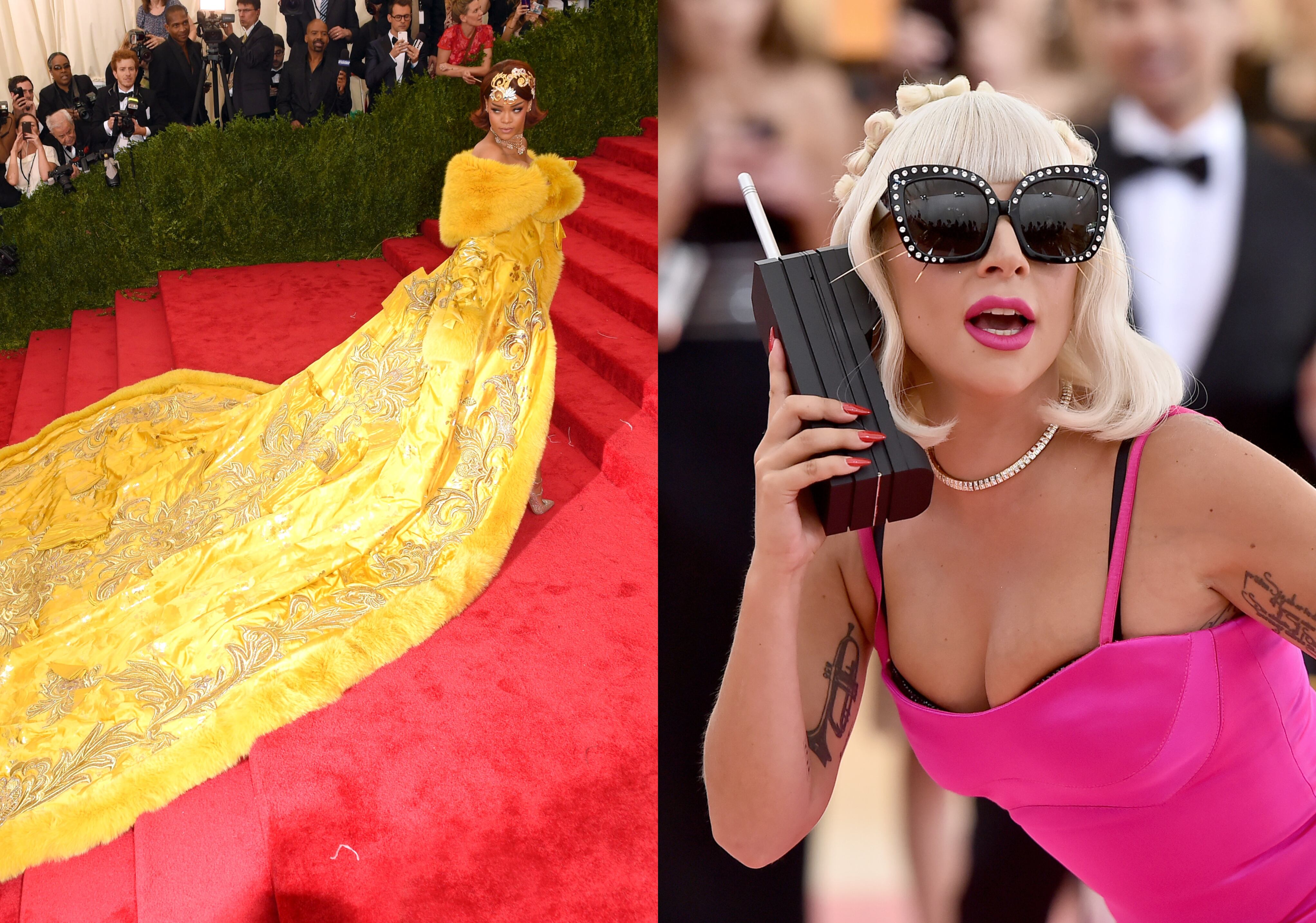 Rihanna 2015 / Lady Gaga 2019 (GETTY IMAGES)
